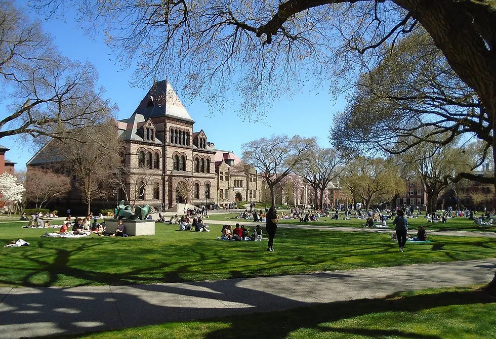 Brown University, Main Green, Sayles and Friedman Halls